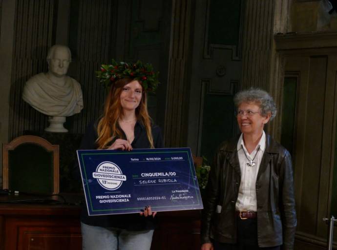 Selene Rubiola vince il primo premio del concorso nazionale per giovani ricercatori di GiovedìScienza