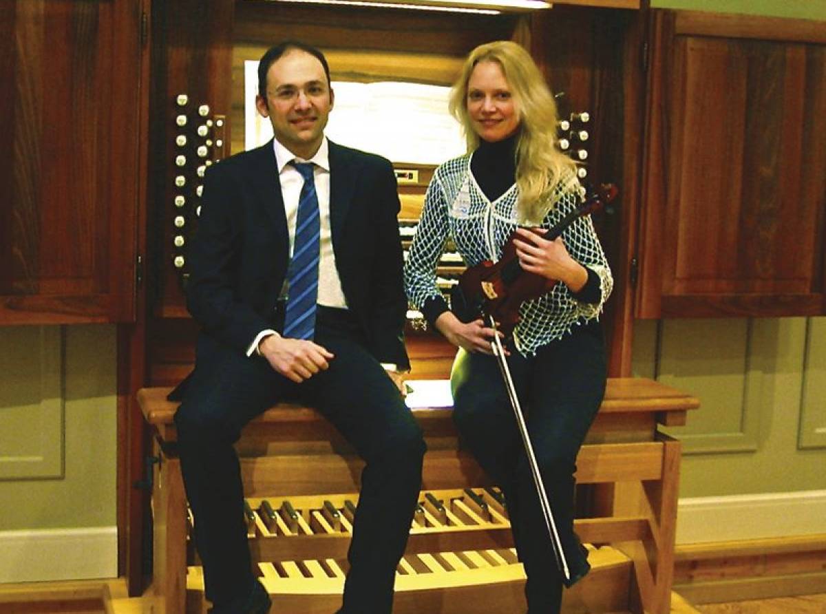 A Volpiano, domenica 19 giugno, concerto per violino e organo per la rassegna Organalia 2022