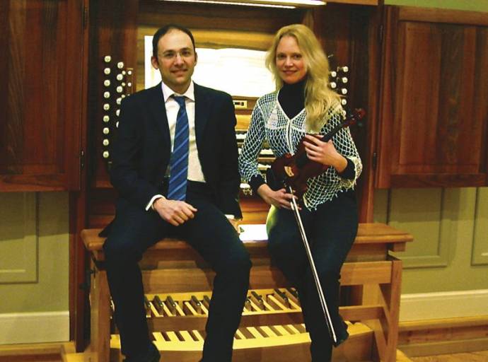 A Volpiano, domenica 19 giugno, concerto per violino e organo per la rassegna Organalia 2022