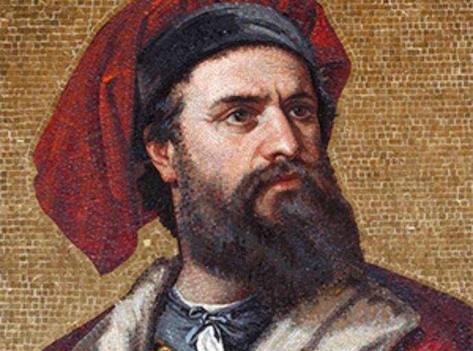 Marco Polo, il celebre autore de "Il Milione" a 700 anni dalla morte. Il suo libro, pietra miliare per la letteratura di viaggi