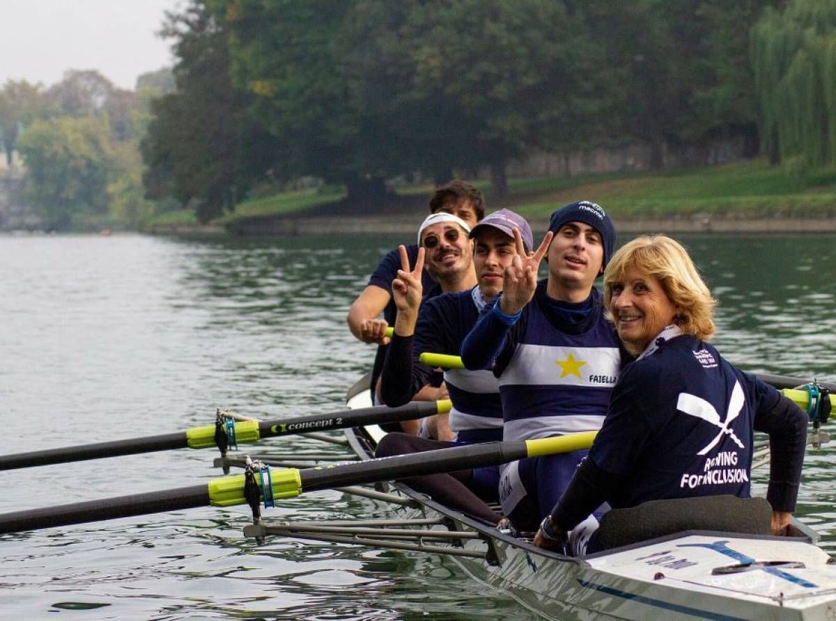 Lo spettacolo del canottaggio paralimpico sul Po con la Rowing for Los Angeles-Paralympic Games 2028