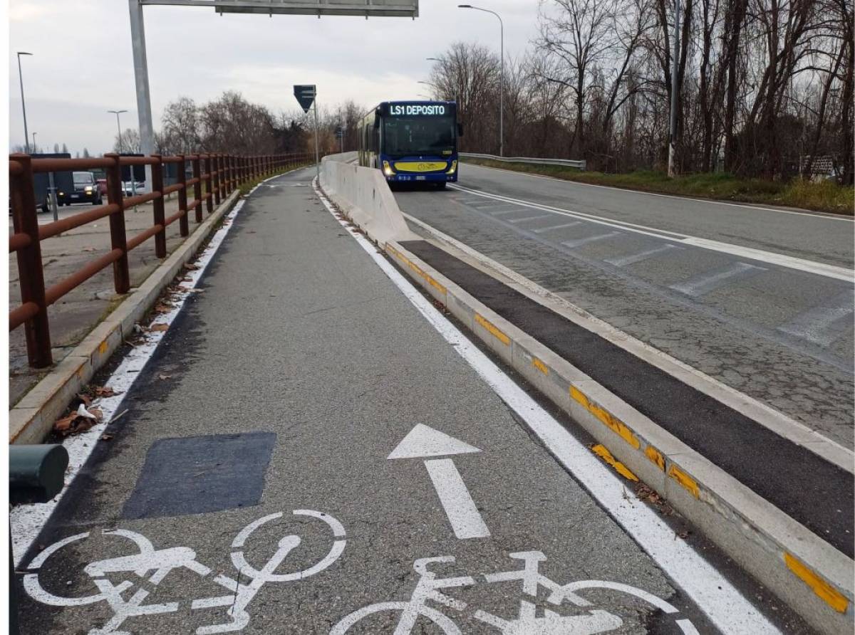 Aperto dal 31 gennaio il tratto di ciclovia sul territorio di Torino. Tornabene «un primo importante collegamento per chi vuole usare la bicicletta»