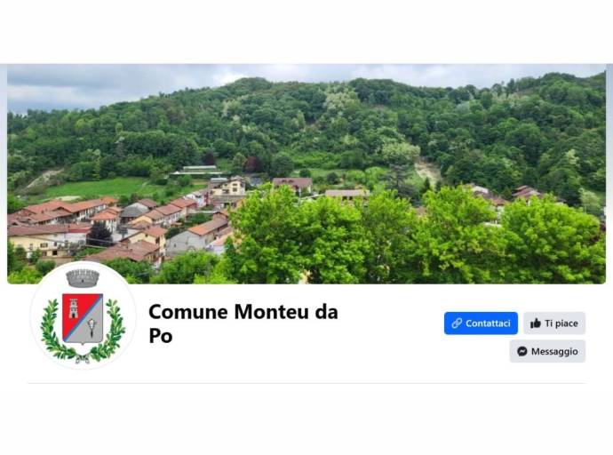 Monteu da Po è anche su Facebook: nasce la nuova pagina ufficiale del Comune. Filo diretto con i cittadini