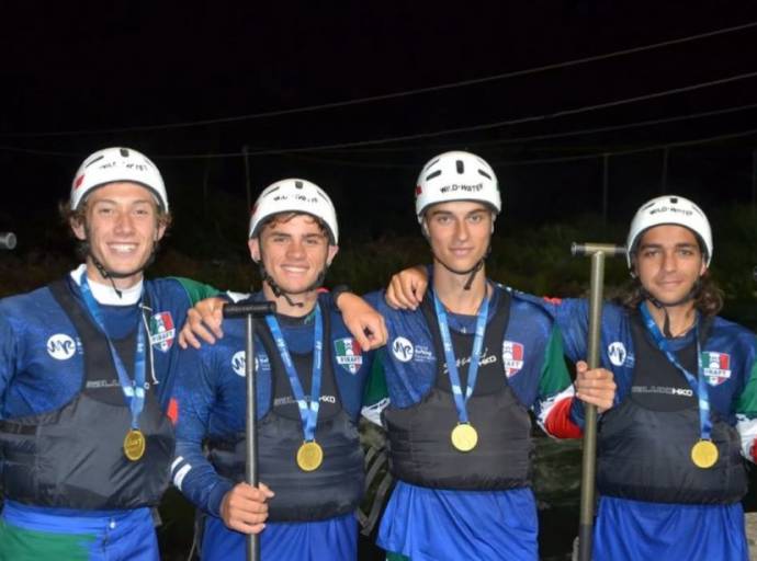 Mondiali U19-U23: capolavoro azzurro sulle rapide di Solkan.Movimento e Natura di Volpiano scrive la pagina più scintillante del rafting giovanile italiano