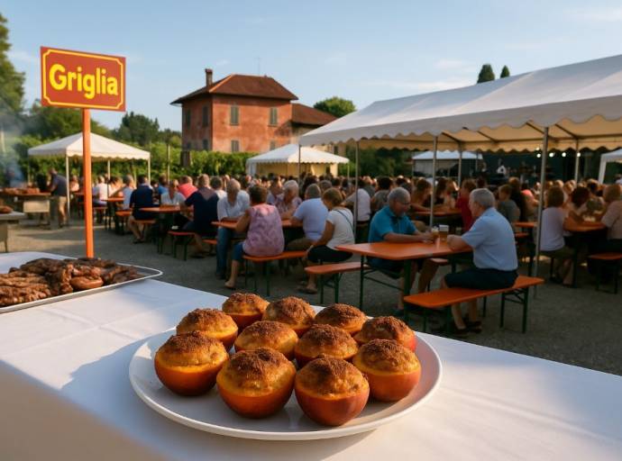 La regina dell’estate canavesana è la pesca ripiena: a Vauda di Rocca una settimana di spettacoli, balli e gastronomia