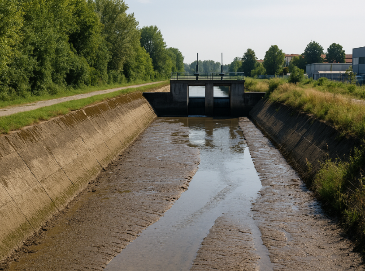 Manutenzione dei canali tra l’11 e il 26 ottobre: stop all’acqua in dieci Comuni, appello agli utenti agricoli e industriali