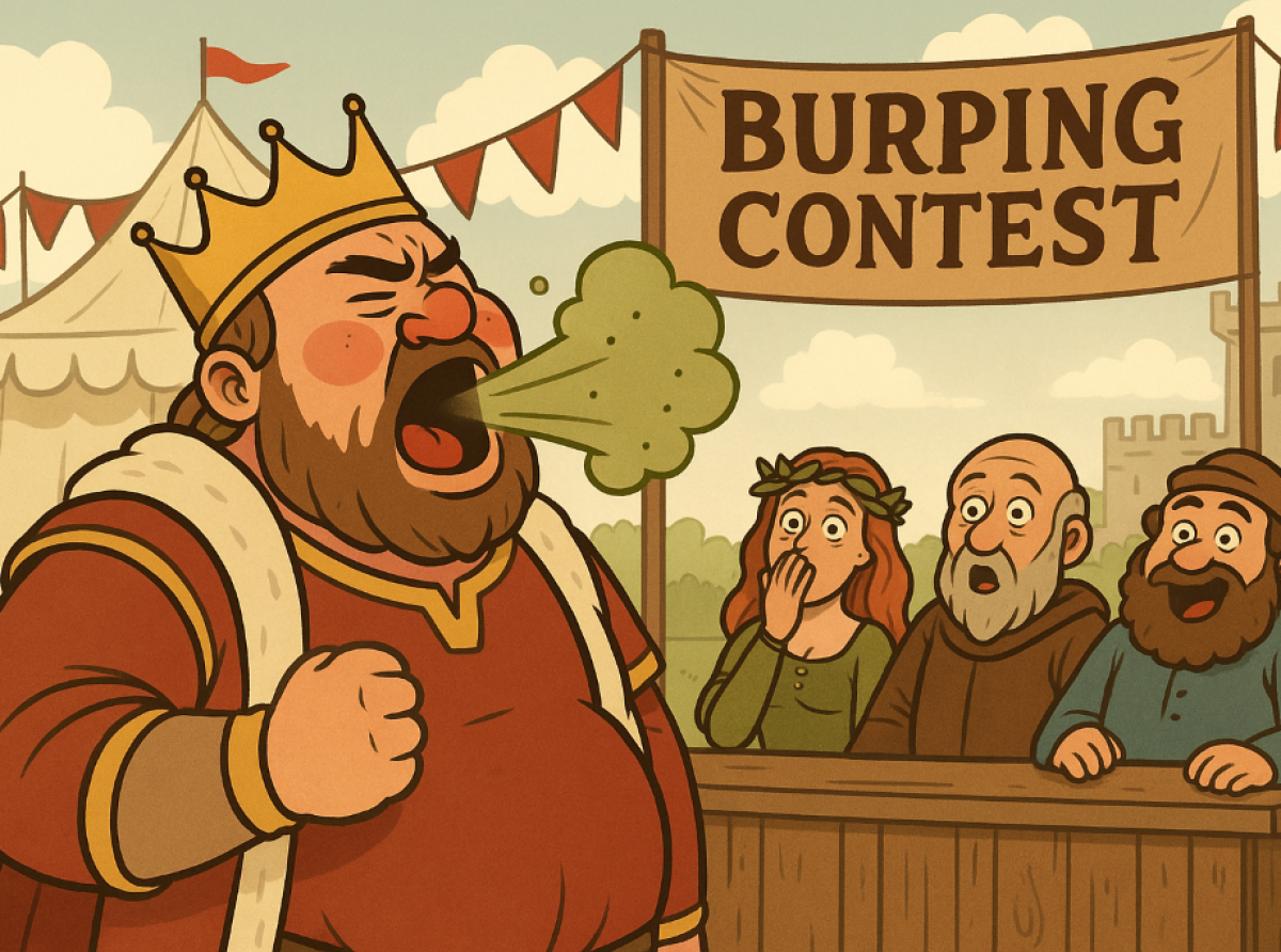 Tra cavalieri, dame e anidride carbonica: domenica a Volpiano la "nobile" arte del rutto in versione medievale