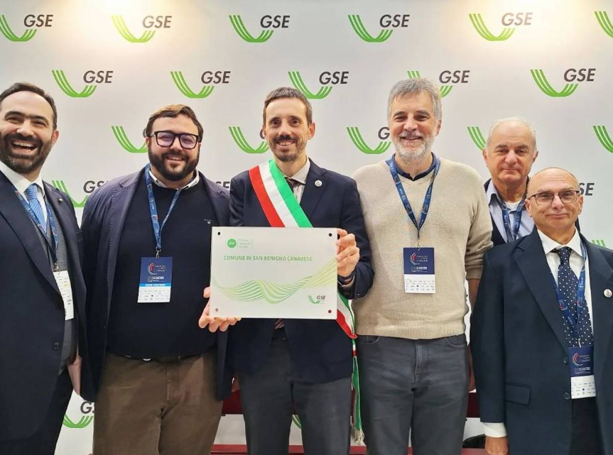 Transizione energetica, San Benigno Canavese vince il Premio GSE “VIVI”: eccellenza nazionale nella programmazione