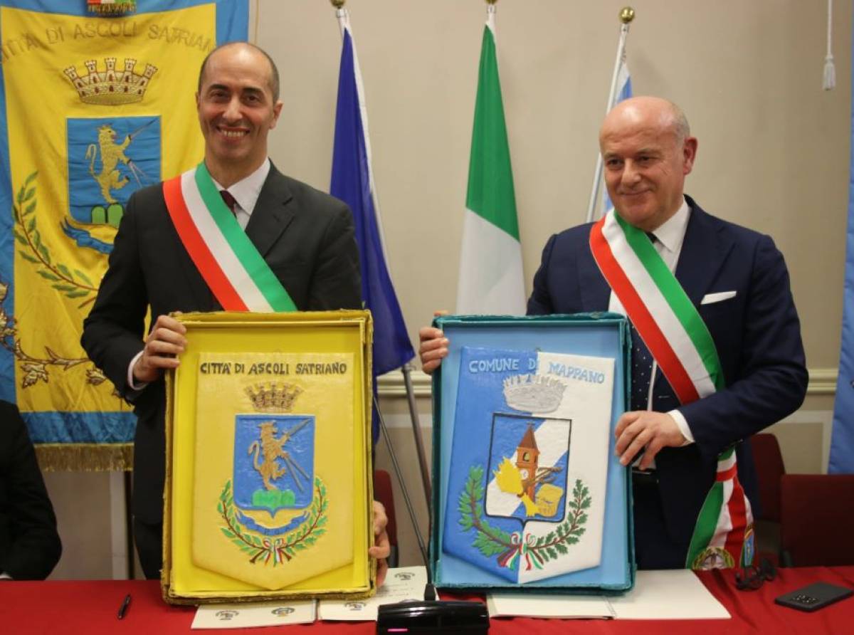 Mappano e Ascoli Satriano gemellate: firmato il patto tra le due comunità nel segno di San Potito