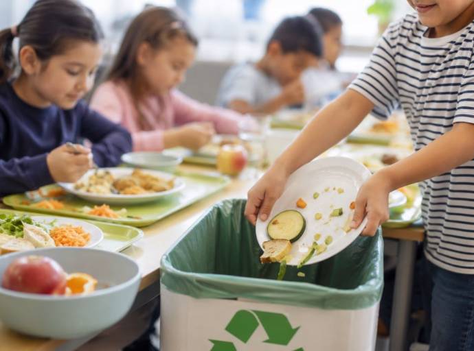 Volpiano, al via il progetto “Antispreco” nelle mense scolastiche: educazione ambientale tra i banchi