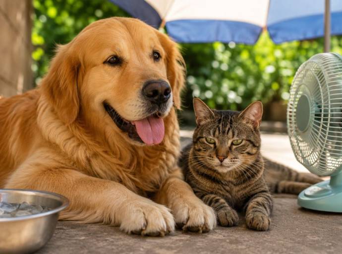 Colpo di calore in cani e gatti: sintomi, prevenzione e come proteggerli dal caldo estremo