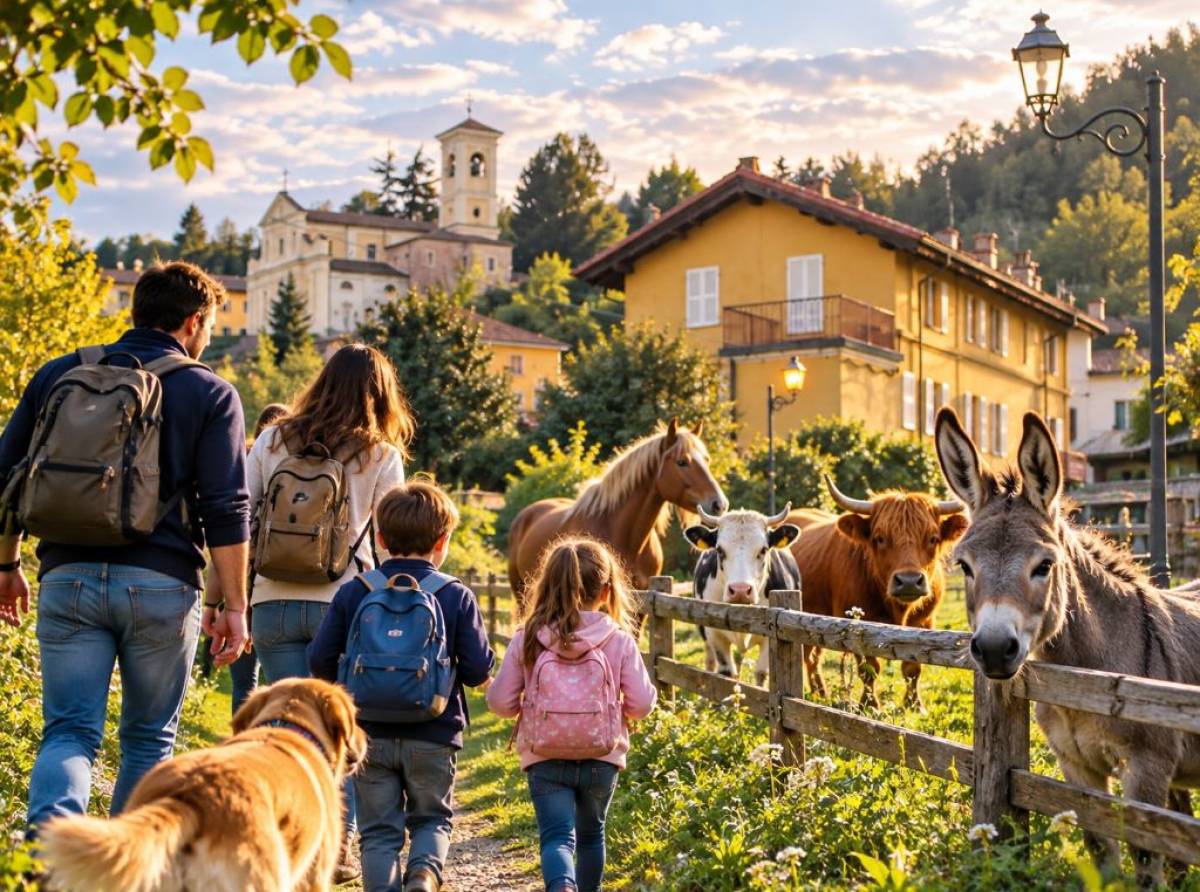 Monteu da Po, una domenica a passo lento: bambini e famiglie alla scoperta degli animali della fattoria