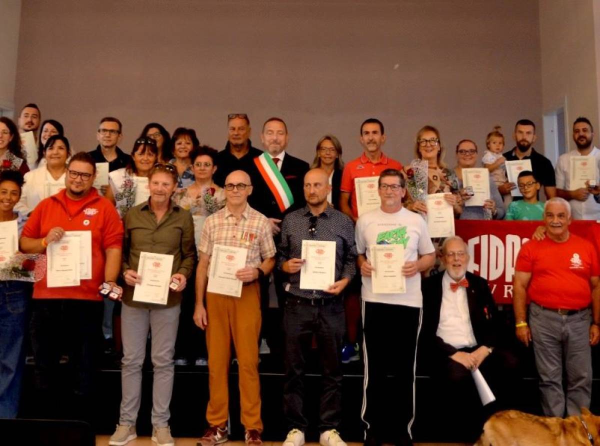 Favria, Santina Foresta premiata con la Medaglia di Re Rebaudengo: 38 anni di Fidas e cultura del dono