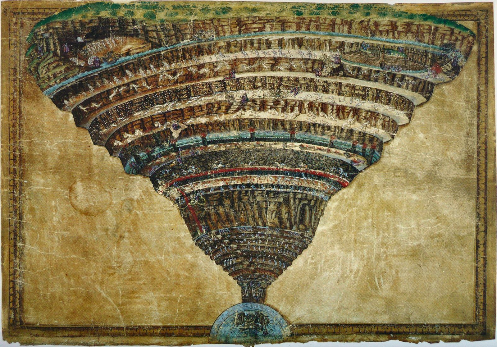 Sandro Botticelli La Carte de lEnfer 1