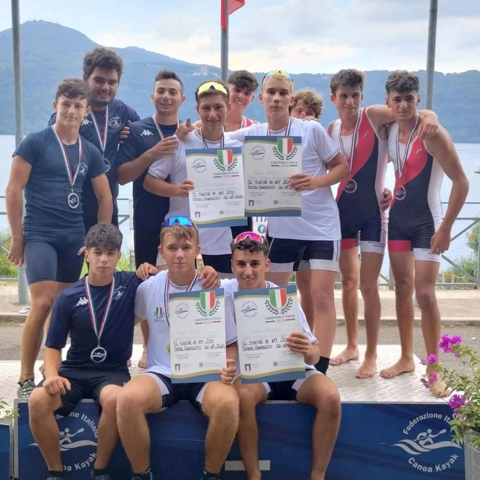 Giovanni foresto lorenzo zucca campioni italiani juoniores canoa velocità 2